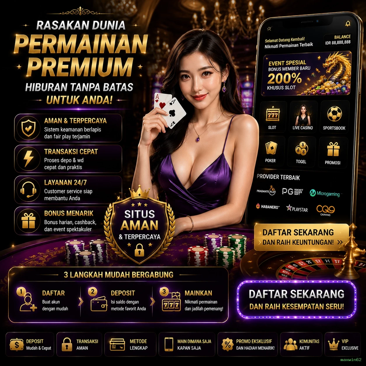 Cara Mendaftar dan Verifikasi Akun di maxwin62